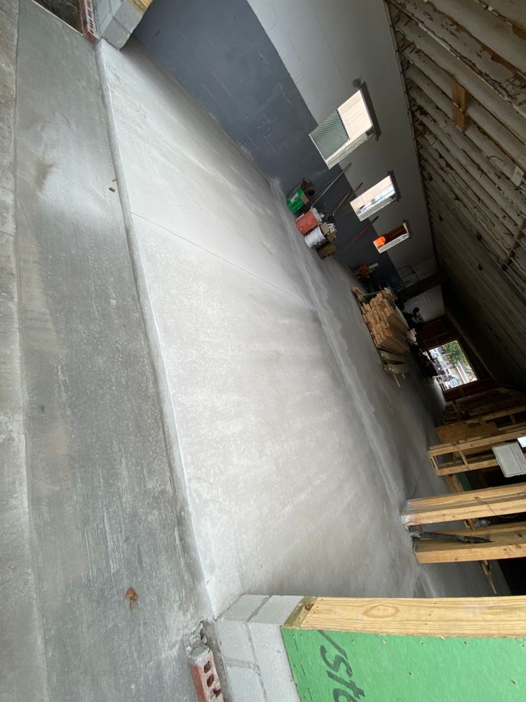 Commercial Concrete for D & G Construction Solutions LLC in Wilmington, NC