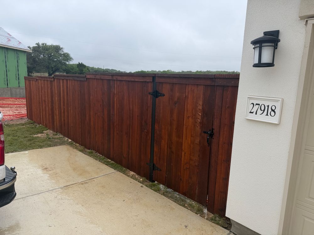 Fencing for HDR Construction in New Braunfels, TX
