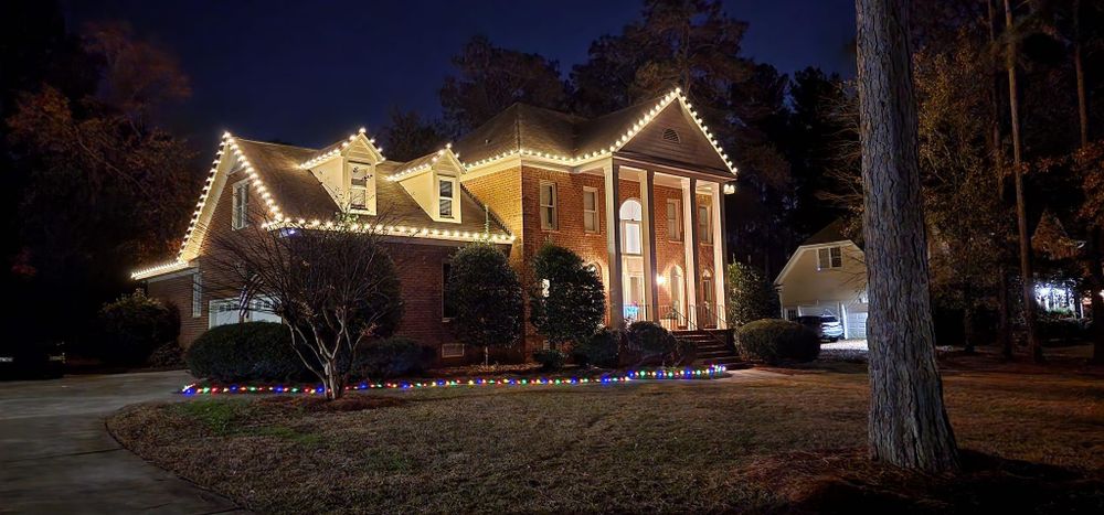 Christmas Light Installation for Muddy Paws Landscaping in Elgin, SC
