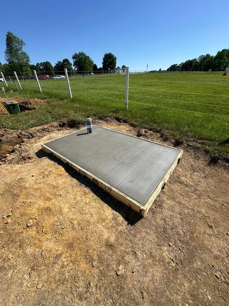 Our Concrete Slab Construction service provides durable, precisely crafted slabs for homes, ensuring a solid foundation. We focus on quality materials and expert installation to enhance stability and longevity of your property. for J & Son Construction LLC in Forest City, NC