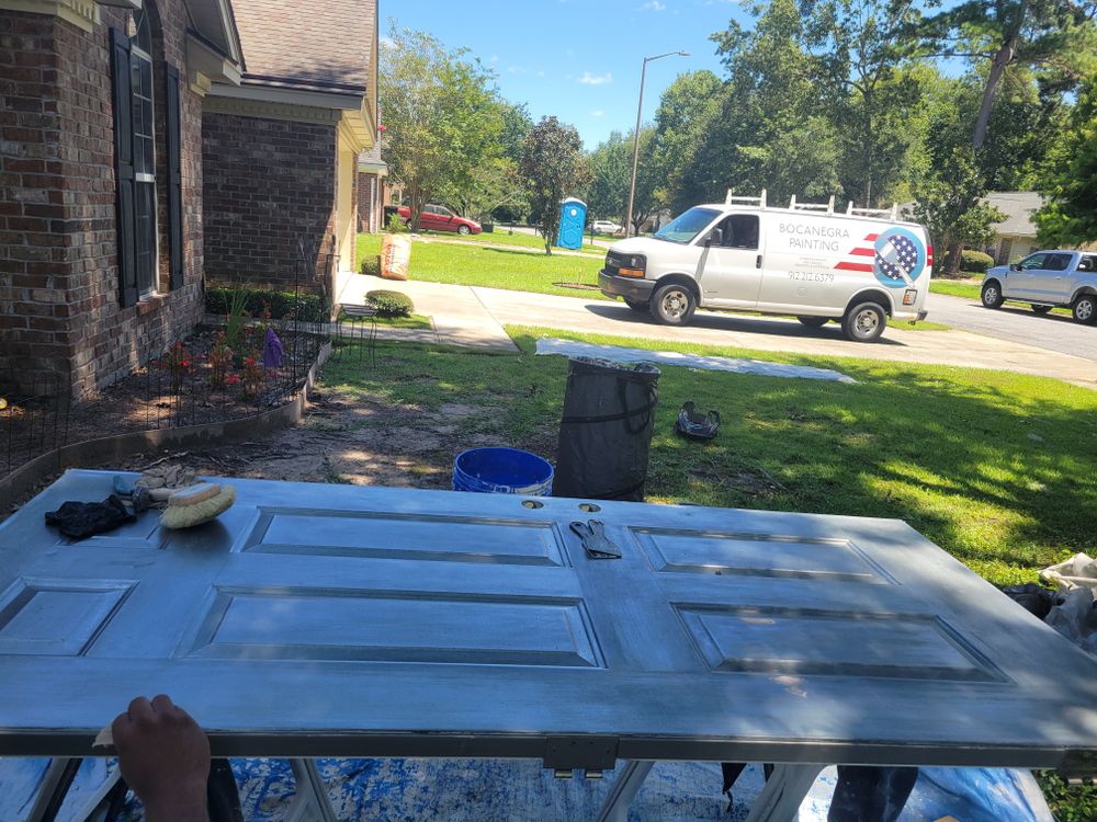 Exterior doors paint  for Bocanegra Painting  in Savannah, GA