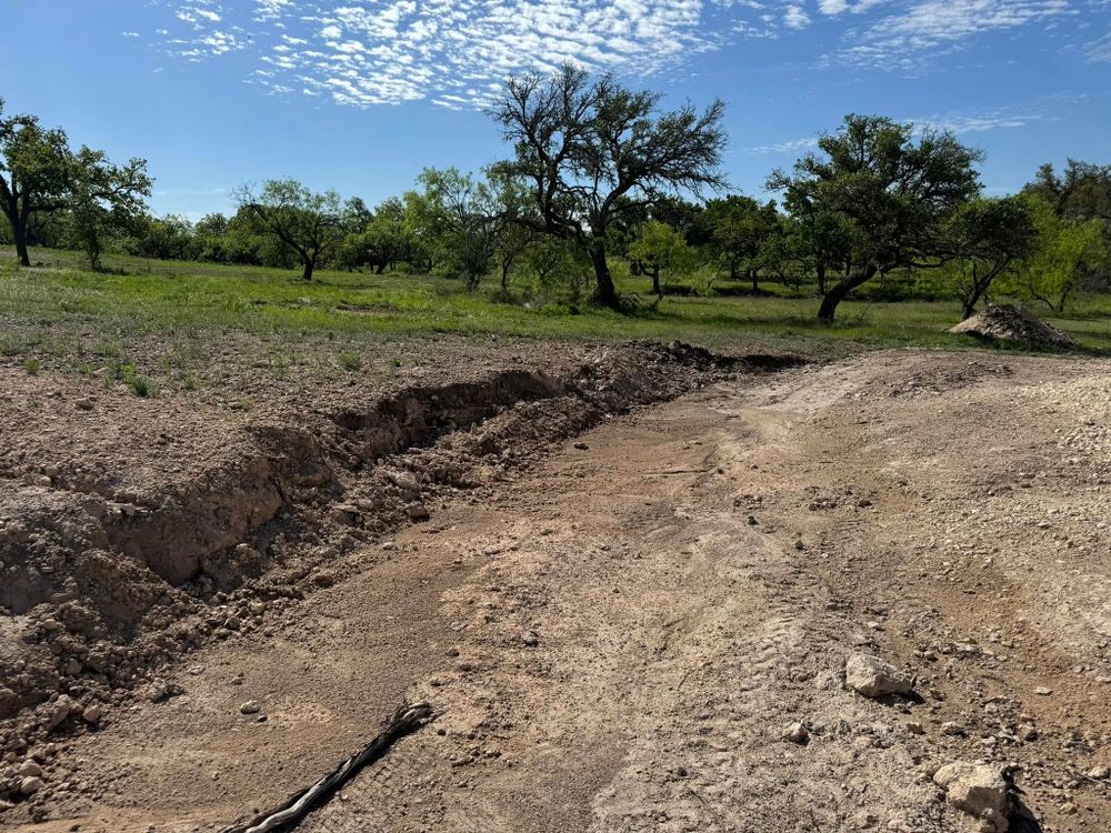 Excavating for MOTEX Enterprises in Kempner, TX