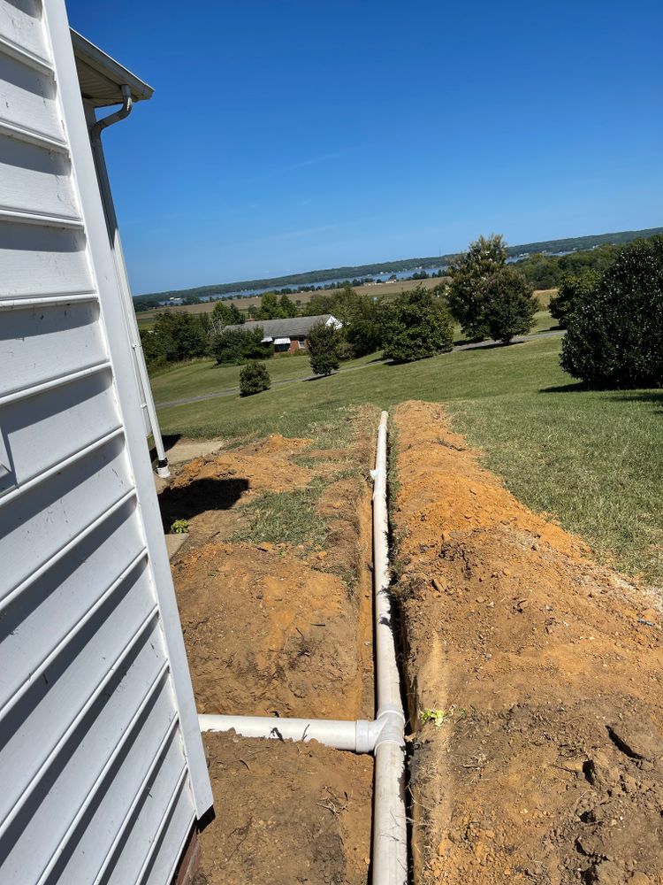 We offer water/Drainage work, SWM Ponds. French drains. Down spout Installation & more. for Hurley's Cutz in Saint Leonard, MD