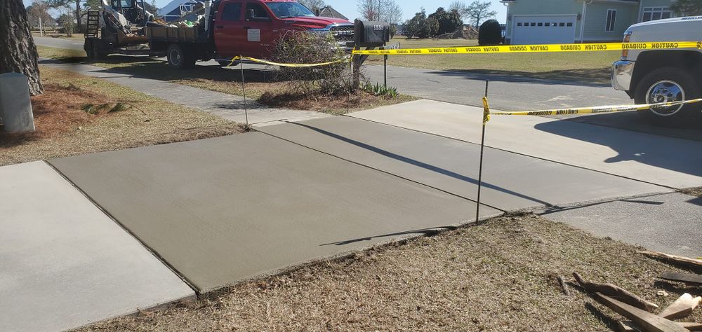 New Concrete for Herrera's Concrete & Pressure Washing Services in Fayetteville, NC