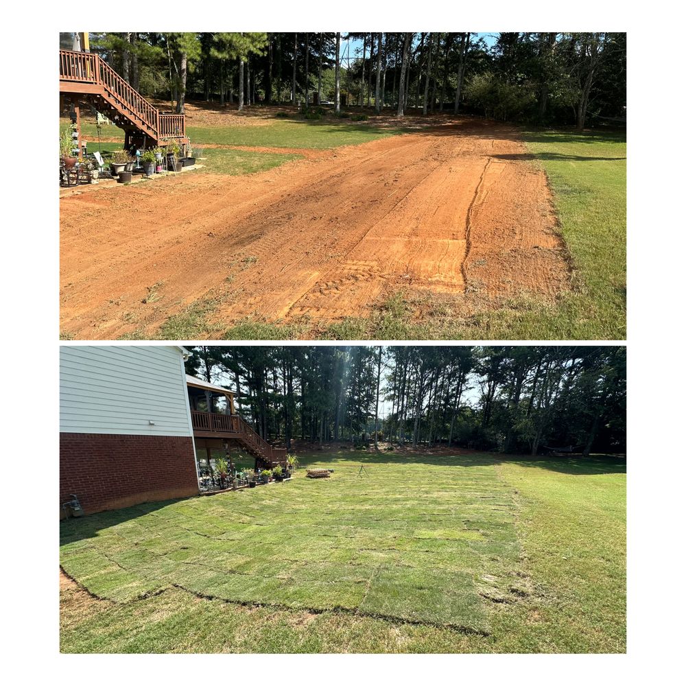 Sod for Dirt Pro Land Solutions in Fayetteville, GA