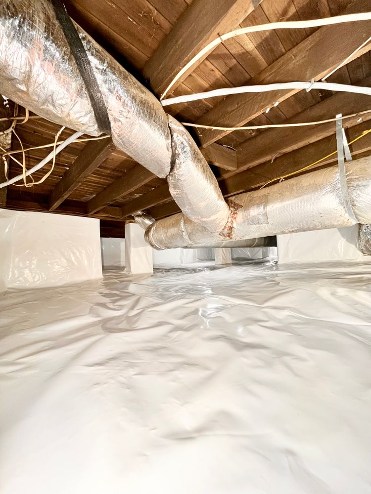 Our Crawlspace Encapsulation service enhances your home's energy efficiency, protects against moisture damage, improves air quality, and combats mold growth by sealing and insulating your crawlspace with durable materials. for Cool Hand Home Improvements in Spartanburg, SC