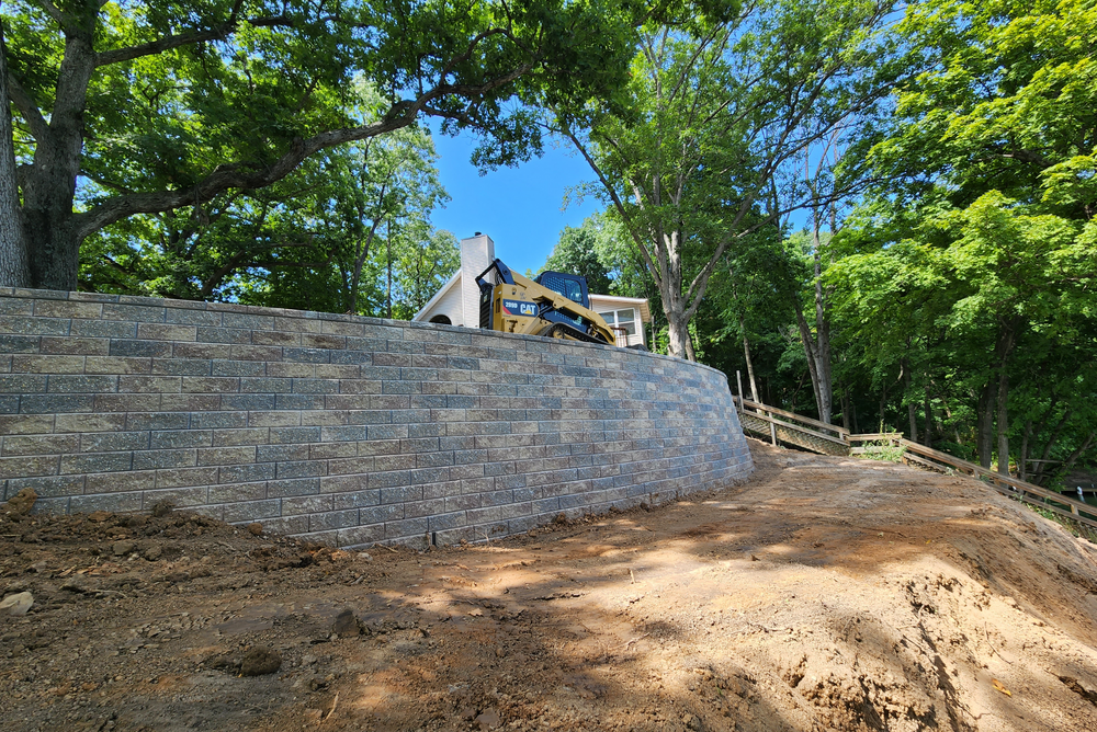 Hardscaping for Prairie Landscape in Princeton, IL