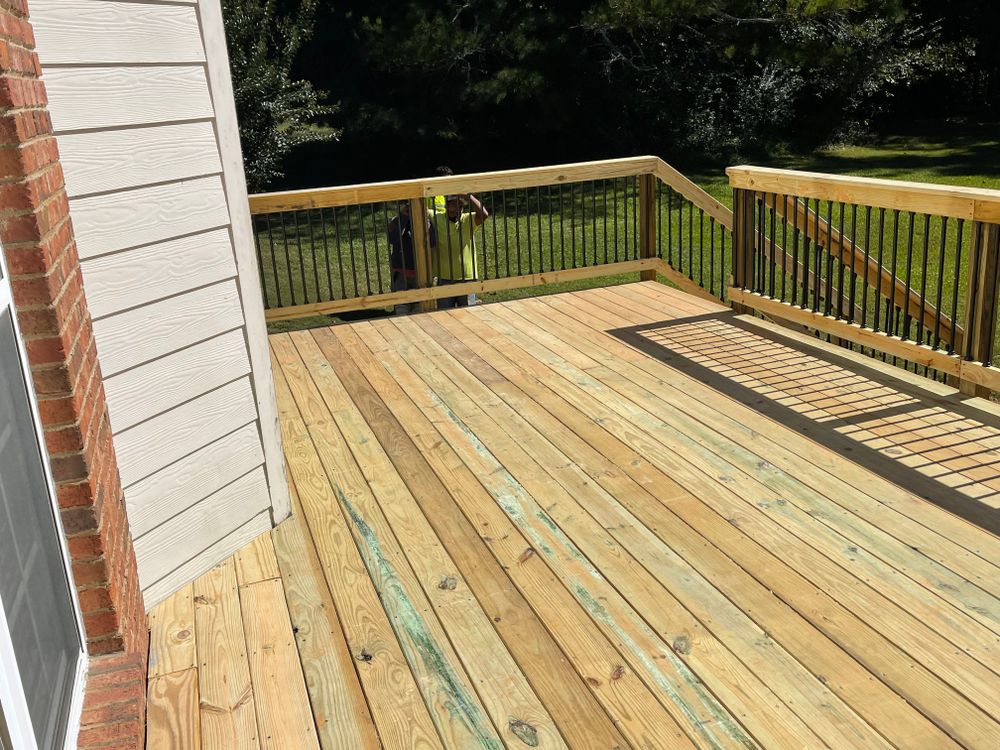 Decking work for Compadres Concrete in Griffin, GA