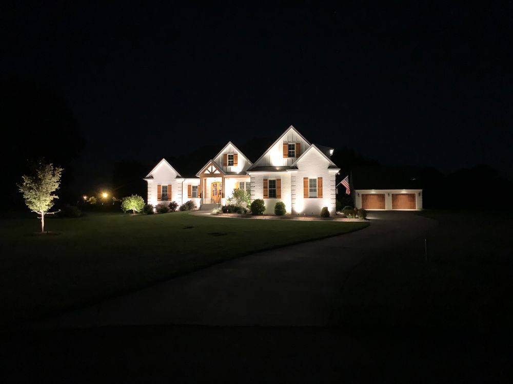 Outdoor Lighting Design and Installation for Malboeuf Landscaping, Inc in Kernersville, NC