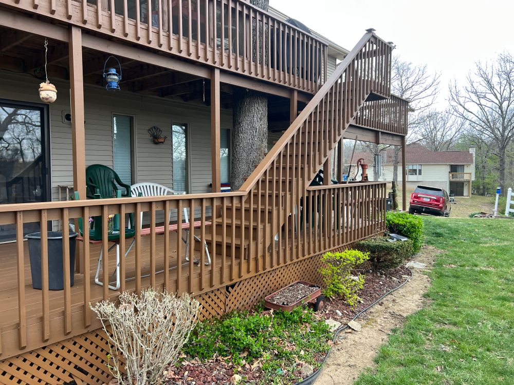 Deck Staining for Mike's Custom Painting in Kissee Mills, MO