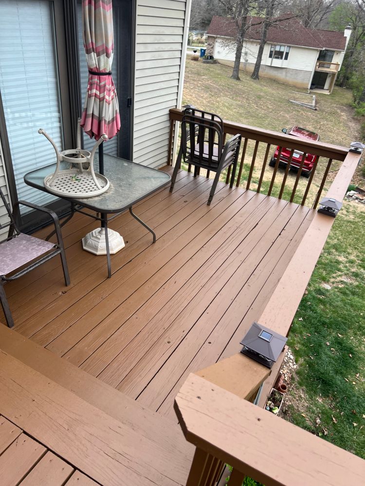 Deck Staining for Mike's Custom Painting in Kissee Mills, MO