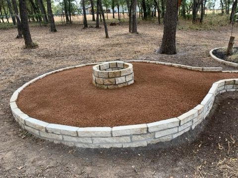 Stonework for L & L Landscape and Design in Weatherford, TX