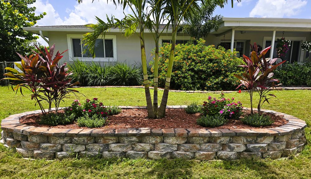 Retaining Wall for Flower Bed for AL Curbs in Cape Coral, FL