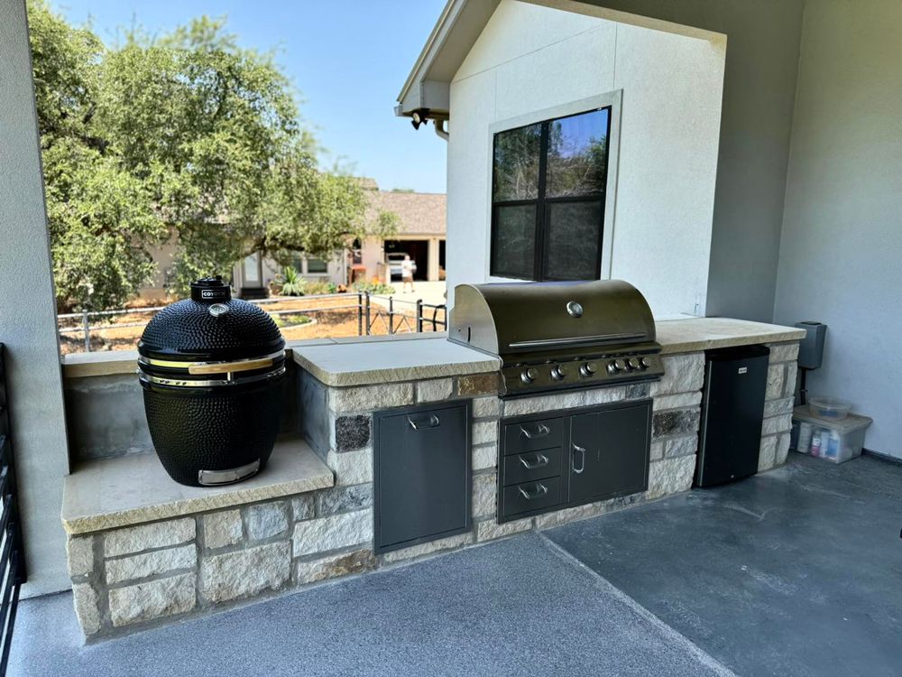 Enhance your home's outdoor appeal with our expert hardscape installation services, including patios, walkways, and retaining walls designed to transform your landscape into a functional and beautiful living space. for N. B. Fence & Landscape in New Braunfels, TX