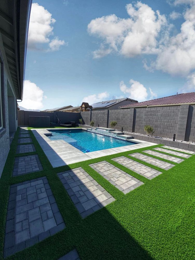 Enhance your outdoor space with our expertly crafted paver patio services. Our durable and stylish paver designs transform your garden into a functional, elegant area perfect for relaxation and entertainment. for Vix Landscape in Buckeye, AZ