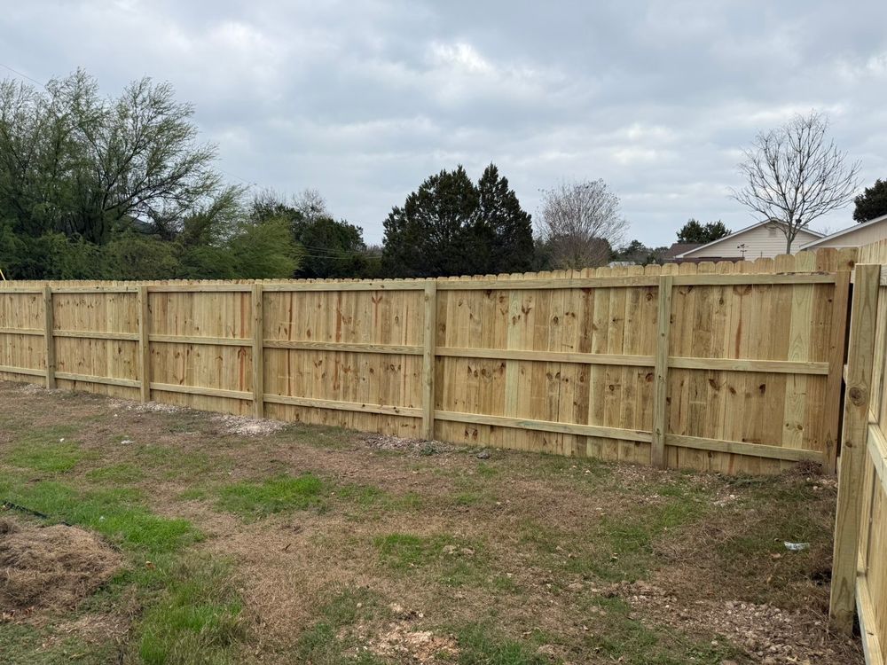 Deck/fence work for Good and Green Landscaping in Canyon Lake, TX