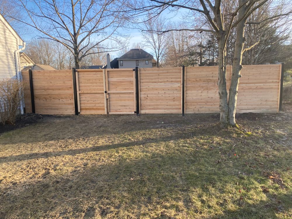 Wood fence for Castle Fence and Deck LLC in Medina, OH