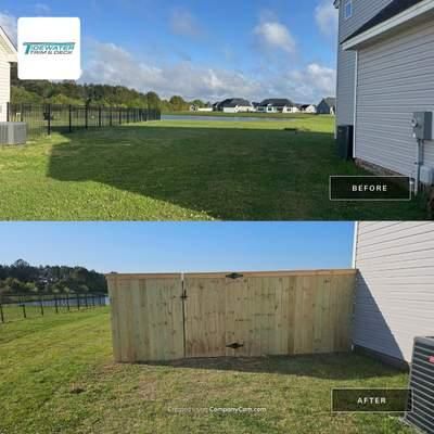 Wood Fencing for Tidewater Trim & Deck in Moyock, NC