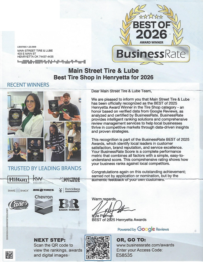 All Photos for Main Street Tire Henryetta in Henryetta, OK