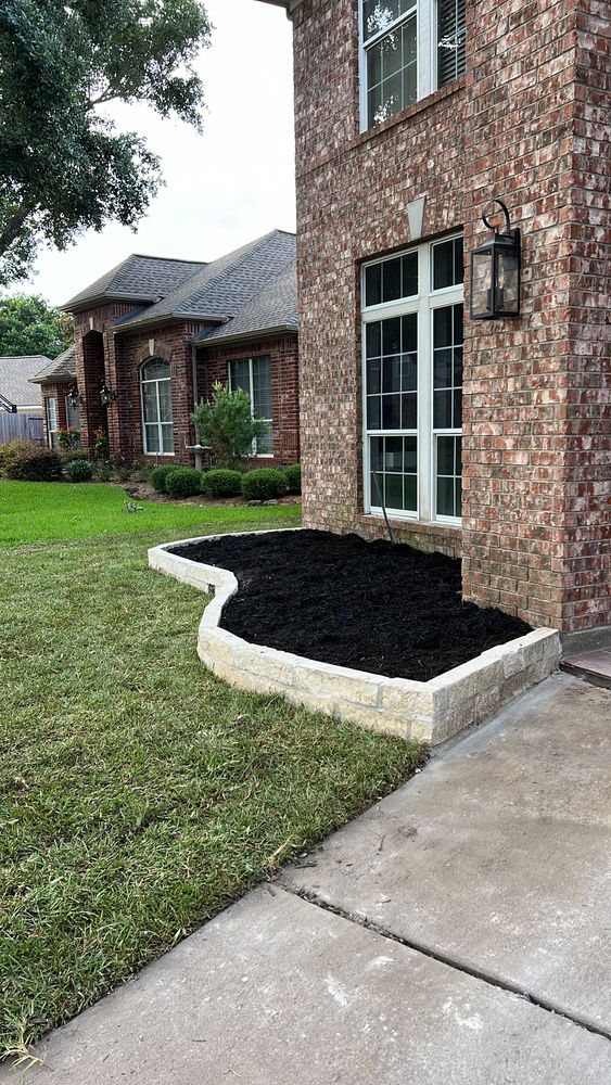 Flower Bed Border  for Silver Mines Landscape & Construction, LLC. in Houston, TX