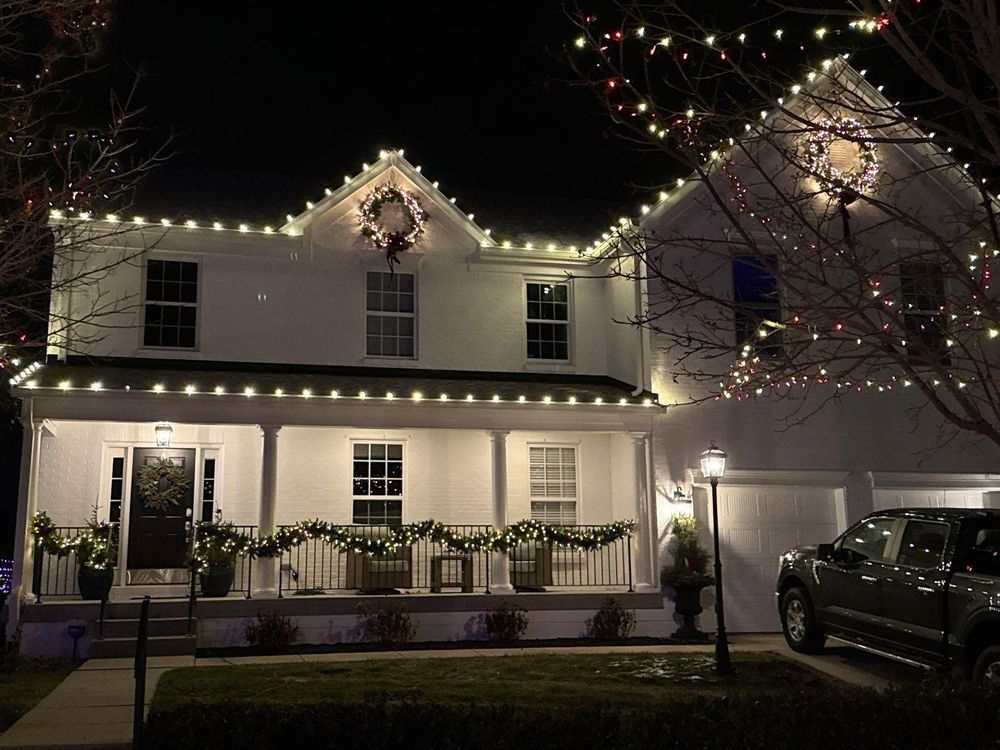 Residential Christmas Light Installation for Indiana Christmas Light Installers in Eaton, IN