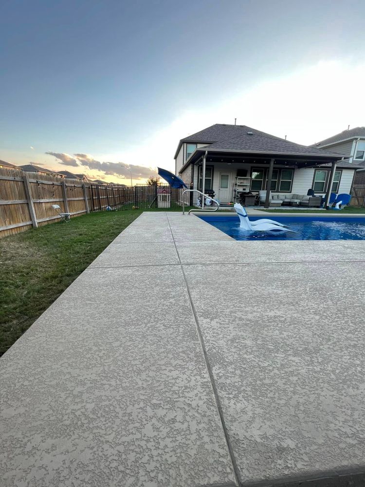 Enhance your home's curb appeal with our expert professional concrete installation, offering transformative resurfacing and overlays that bring durability and stunning aesthetics to your existing concrete surfaces. for AJ’s Concrete in Hutto, TX