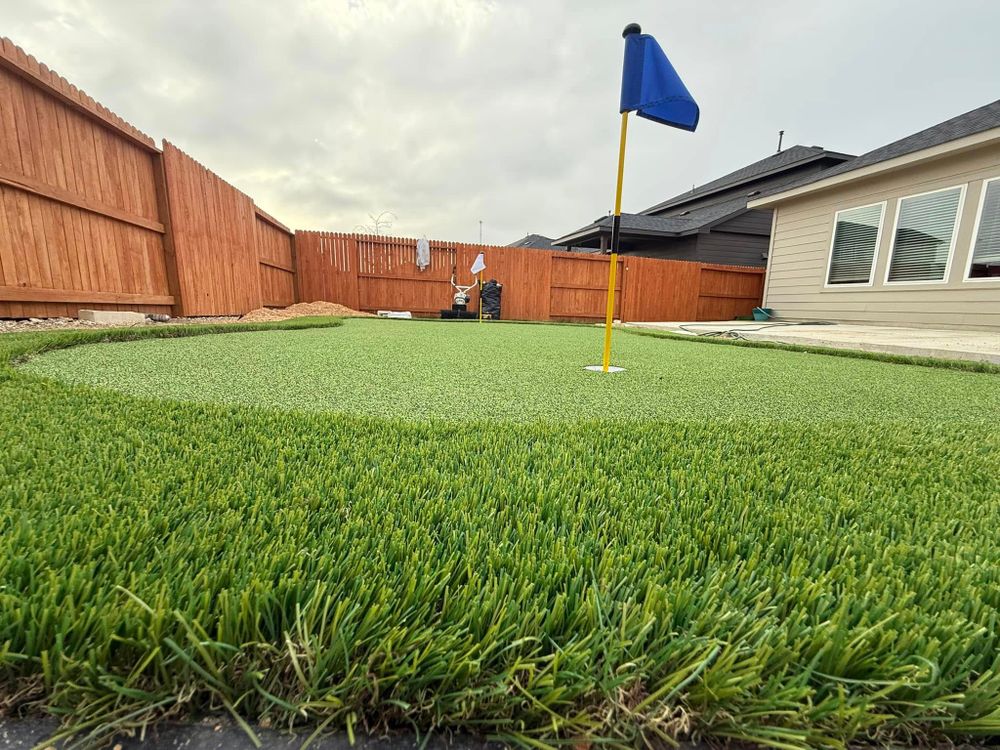 Transform your outdoor space with our professional turf installation service. Complement your lush new lawn with expert mulch installation, enhancing soil health and providing a polished look to your landscape. for Creative Edge Co. in San Antonio, TX