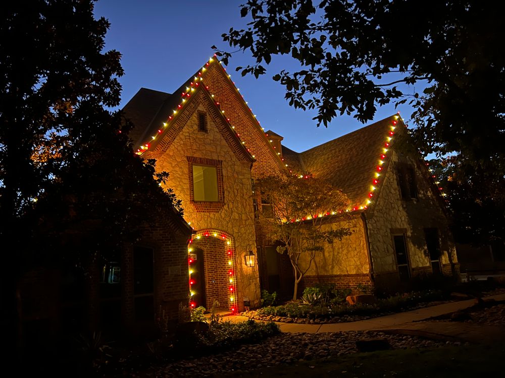 Holiday Lights for Landscape Legends in Roanoke, TX