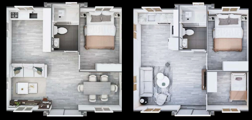 20’x20’ Layout for NewGen Tiny Homes in Los Angeles, CA