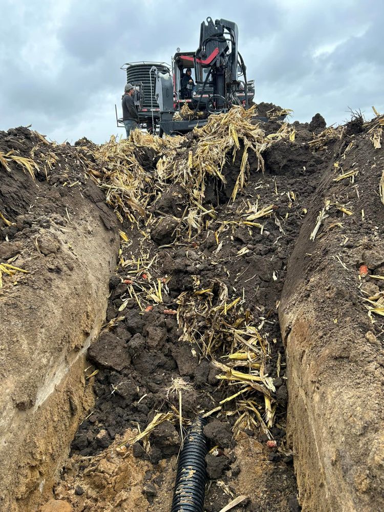 Excavating for M & W Tiling and Excavating in Calamus, IA