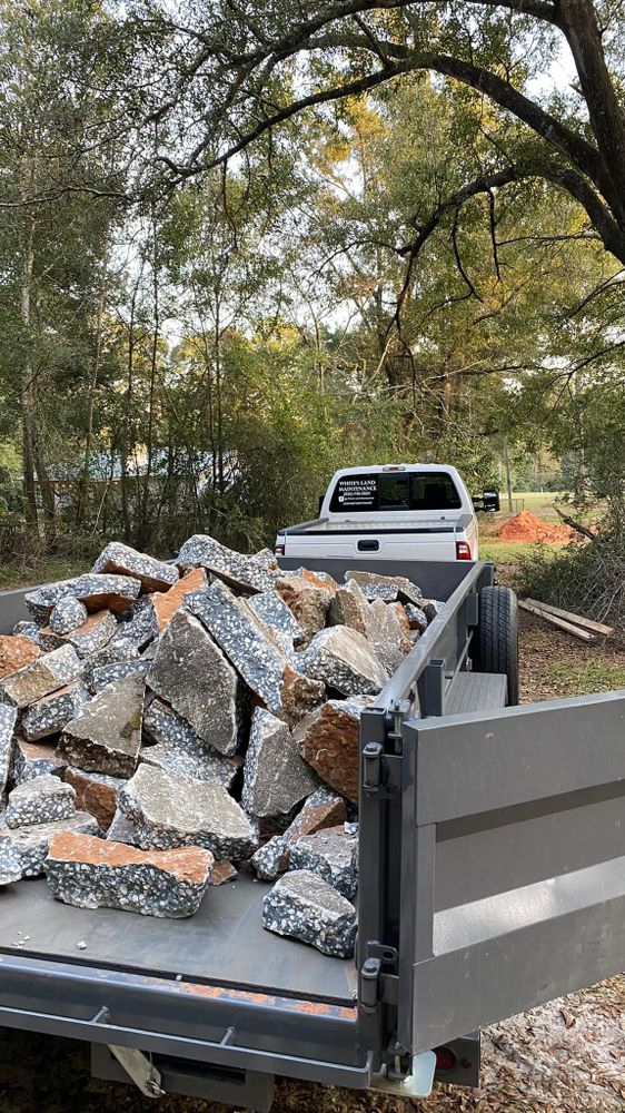 Our Concrete Tear Out service removes existing concrete slabs to create a new space for your project. We ensure efficiency and minimal disruption to your property. for White’s Land Maintenance in Milton,, FL