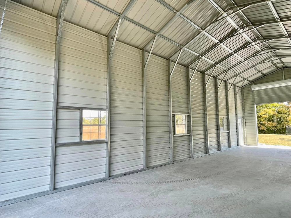 Our Aircraft Hangars service offers custom construction solutions for homeowners looking to build a secure and spacious structure to store their aircraft, ensuring safety and protection. for Elite Custom Metal Structures in Belmont, MS