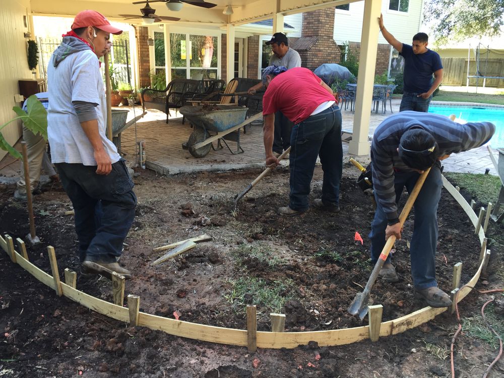 Patios for Texas Curb N Borders in Houston, TX