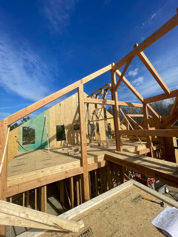 Mountain Style Timber Frame for Emfinger Custom Builders LLC in Pine Mountain, GA