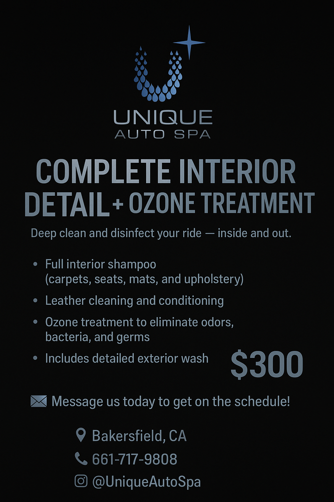 Ceramic Coating for Unique Auto Spa in Bakersfield, CA
