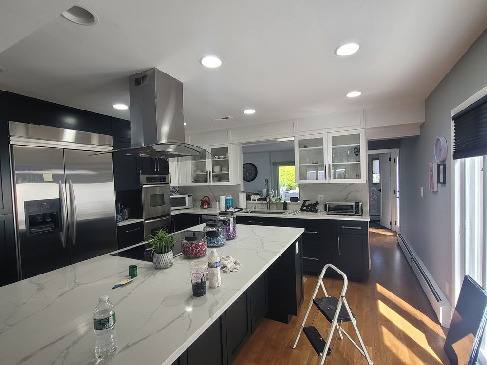 Our custom kitchen cabinets service offers homeowners the opportunity to create personalized storage solutions that perfectly fit their space and style, providing high-quality craftsmanship and functionality for a beautiful kitchen. for Prestigious Custom Cabinets  in Lindenhurst,  NY