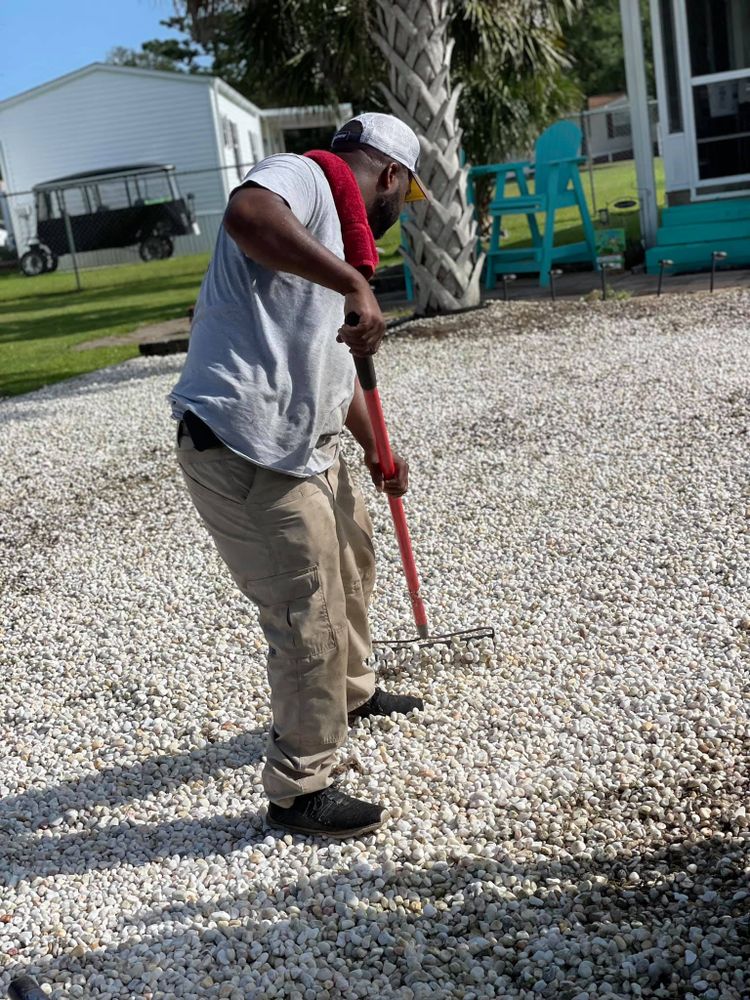 Mowing for All in One Landscaping in Jacksonville, NC