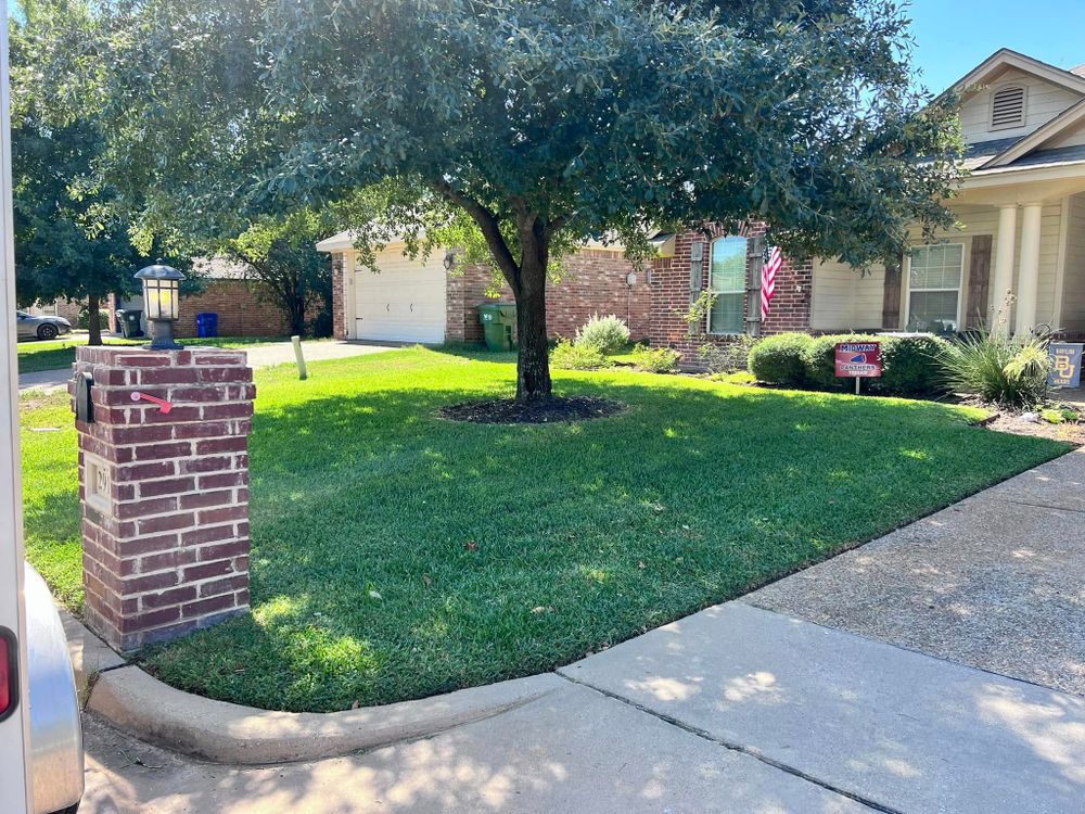 Mowing for AAA Lawn Service in Moody, TX