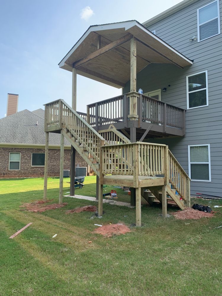 Decking work for Compadres Concrete in Griffin, GA