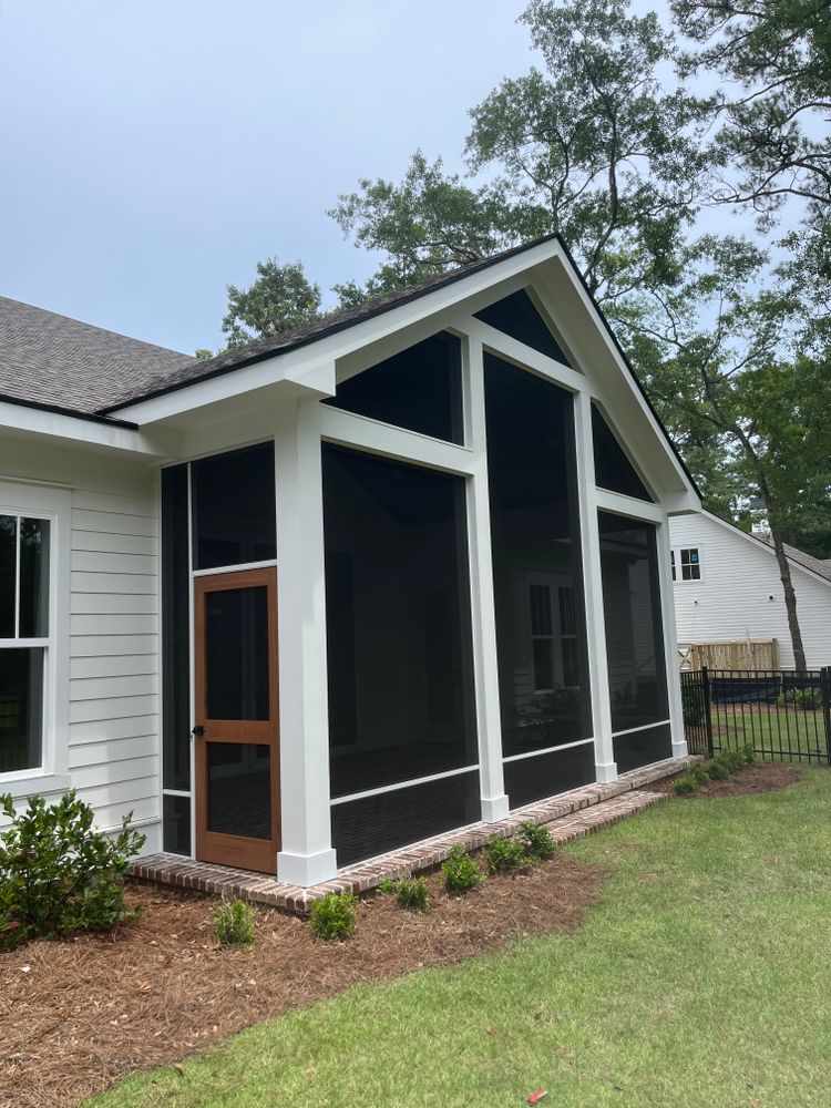 Enhance your home with our Screen Rooms service, offering a seamless blend of indoor comfort and outdoor beauty. Enjoy bug-free relaxation while increasing your living space and property value effortlessly. for DC Exteriors in Savannah, GA