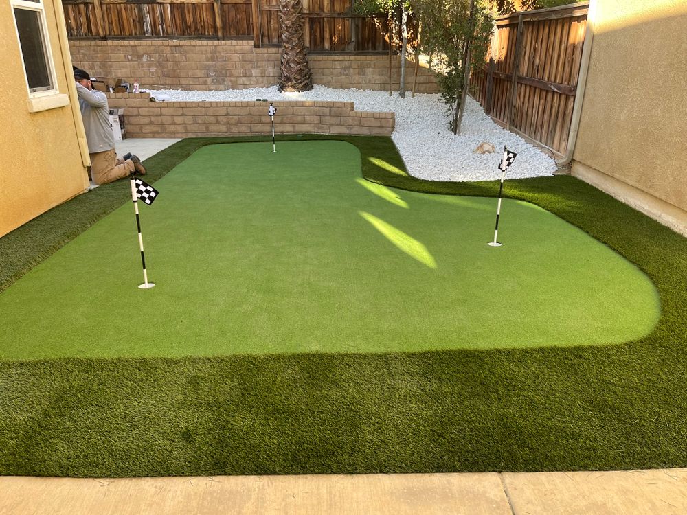 Putting Greens for Aidan Jade Landscaping in Riverside County, CA