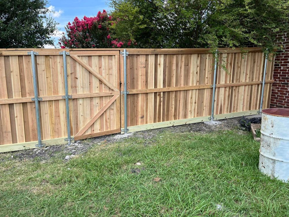 Fence Installation for JSL Woodworks and Contracting in Midlothian, TX