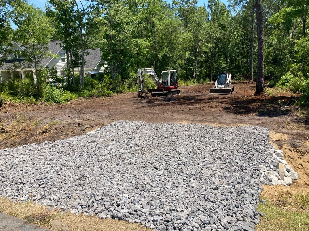 Land clearing for CW Earthworks, LLC in Charleston, South Carolina