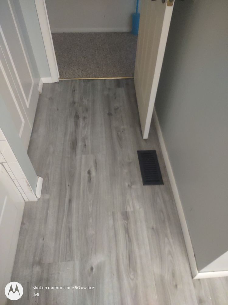 Vinyl flooring install  for Painless Painting And Drywall Repair LLC in Rochester, NY