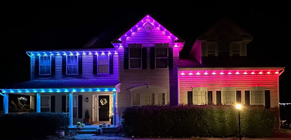 Enhance your home's exterior with our expert permanent light installation service, offering year-round brilliance and energy-efficient solutions tailored to elevate curb appeal while ensuring ease of maintenance and long-term reliability. for Detailed Power Washing & Holiday Lights in Fredericksburg, VA