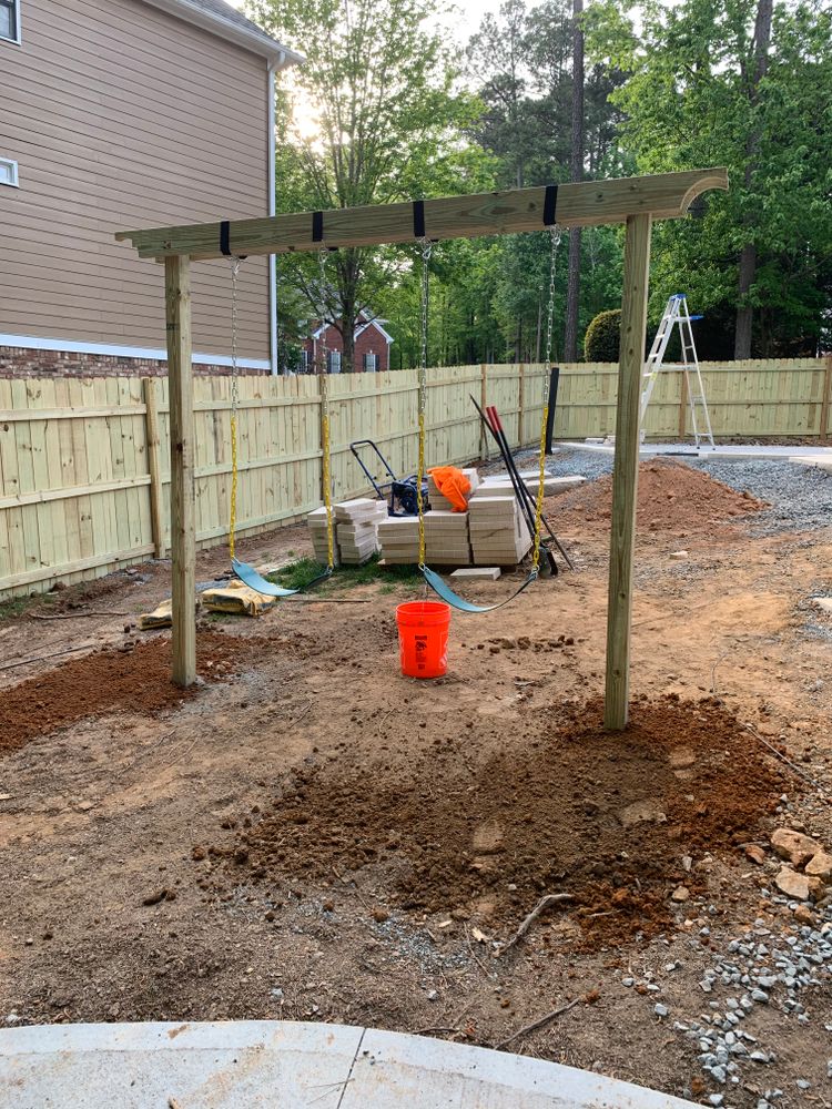 Fence work for Compadres Concrete in Griffin, GA