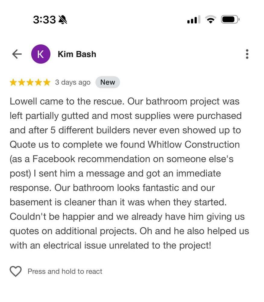 All Photos for Whitlow Construction in Georgetown,  PA