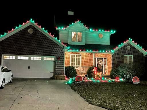 Residential Christmas Light Installation for Indiana Christmas Light Installers in Eaton, IN