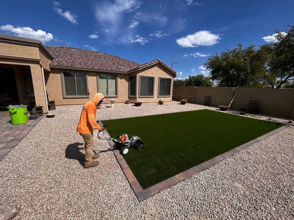 Transform your lawn with our Artificial Turf service, providing a low-maintenance, eco-friendly alternative to traditional grass. Enjoy a lush green lawn year-round without the hassle of mowing and watering. for AZ Tree & Hardscape Co in Surprise, AZ
