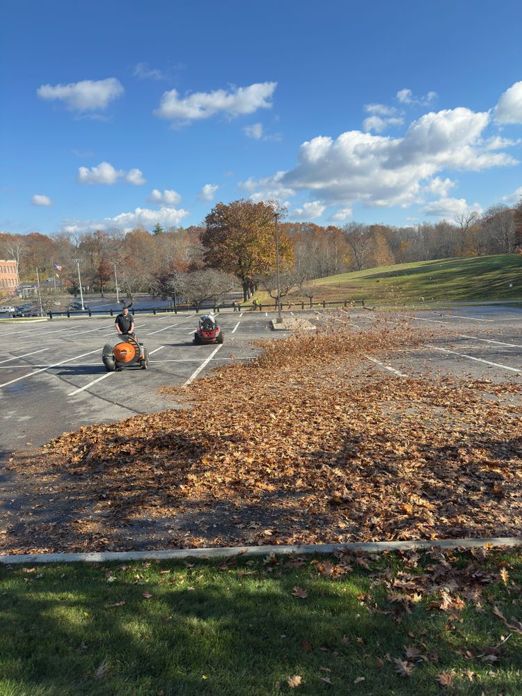 Fall cleanup for Quiet Acres Landscaping in Dutchess County, NY